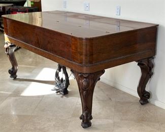 Antique Square Grand Piano Brazilian Rosewood Ihlseng & Narvesen	37x80x40in	HxWxD
