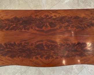 Antique Empire Mahogany Card Table With Lyre Base	Top Open: 35x35.5in <BR>30x35x17.5	HxWxD
