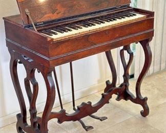 Melodeon Portable Reed Organ George A Prince & Company C.1850	30x30.5x17in	HxWxD
