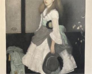 Litho Harmony in Grey and Green Miss Cicely Alexander James Abbott McNeill Whistler	Frame: 30.5x18.5in	HxWxD
