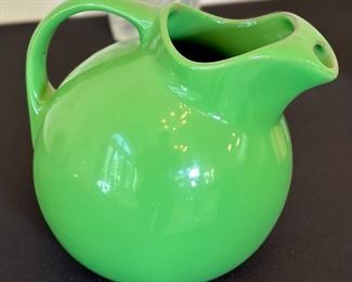 Vintage Hall Ball Pitcher 533 Green	7 inches high	
