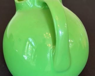 Vintage Hall Ball Pitcher 533 Green	7 inches high	
