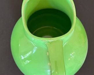 Vintage Hall Ball Pitcher 533 Green	7 inches high	
