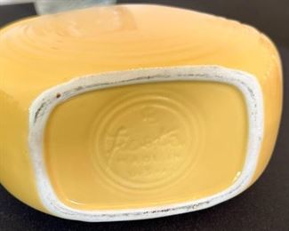 Vintage Fiesta Disc Pitcher Fiestaware Yellow	6 inches high	
