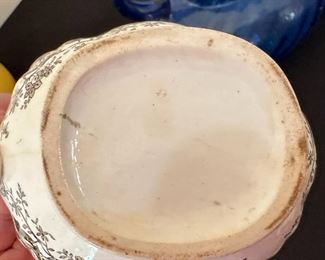 Vintage Staffordshire Creamer	4.25 inches high.	
