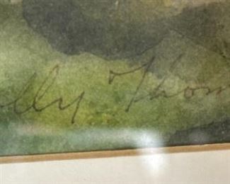 Floral Watercolor Art Molly Thomson	Frame: 16.25 x 20in	
