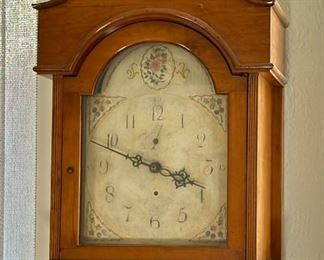 Antique Cherry Tall Case Clock 19th Century	92x18x12in	HxWxD
