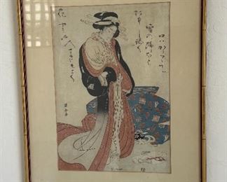Japanese Woodblock Print #2	Frame: 20 x 15	
