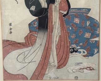 Japanese Woodblock Print #2	Frame: 20 x 15	
