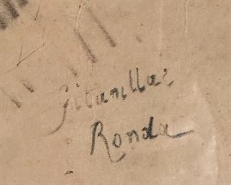 John F. Lewis Sevillanas & Ronda  Framed Litho	Frame: 15 x 12in	
