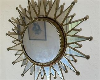 Vintage Starburst Mirror	17 inches diameter	
