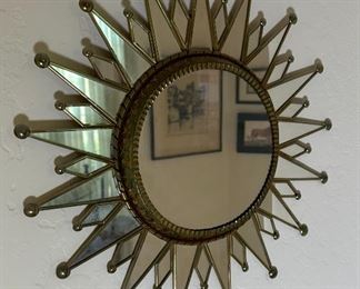 Vintage Starburst Mirror	17 inches diameter	
