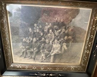 Antique Soldier Picture Framed	Frame: 12.5 x 14.5 x 3.	
