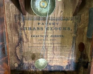 Antique Shelf Clock  Chauncey Jerome	26 x 15.5 x 4.25in	HxWxD
