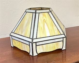 Vintage Slag Glass Shade	16 inches across	
