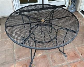 Wrought Iron Patio Table		
