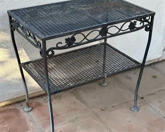 Wrought Iron Patio Side Table		
