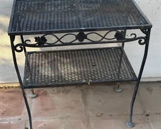 Wrought Iron Patio Side Table		
