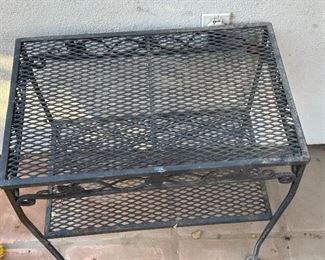 Wrought Iron Patio Side Table		
