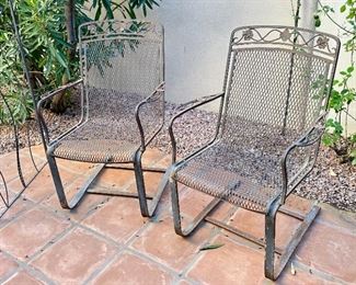 2pc Iron Patio Chairs		
