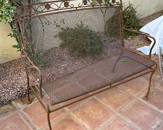Iron Patio Loveseat		
