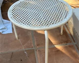 Small White Iron table		
