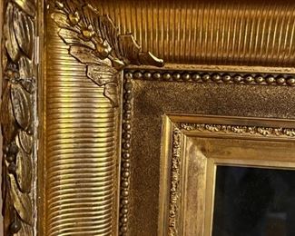 John Dabour original oil of woman	Frame: 43.5 x 37.5 x 5 in	HxWxD
