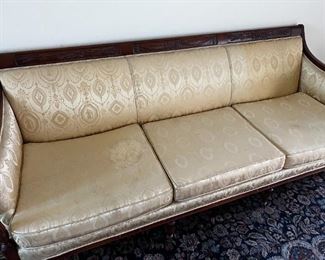 1879 Sheraton sofa	79.5 inches long 32 inches deep 33 inches high seating height 18 inches.	
