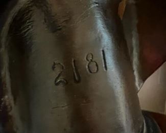 Ceramic woman bust	19 inches tall, 13.5 inches in diameter.	
