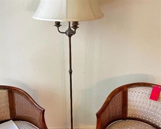 Art deco floor standing lamp	Lamp, height 66 inches	
