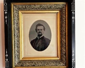 Old photograph, Civil War officer	Frame size 15.25 tall 13 1/2 inches wide 3 inches deep	
