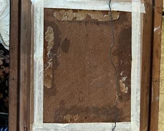 Original oil signed, Pat, Kenny, dog and sheep portrait	Frame size 13.25 inches tall 15.5 inches wide 2.5 inches deep	
