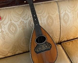 Vintage Pot Belly Bowl Back Mandolin Tortoise Shell		
