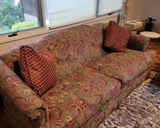 Green Floral Sofa