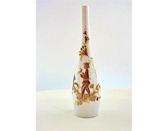 Vintage (c 1978) Rosenthal gold leaf porcelain vase