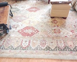 Hand knotted area rugs