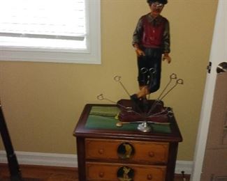 Reproduction Wood Golf statue