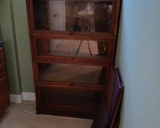 Antique Barrister bookcase lawyer a bookcase
