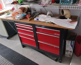 Craftsman tool crib and workbench