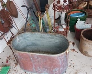 Copper wash trough