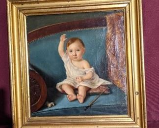 Child on the Couch Painting