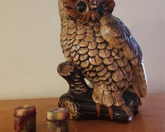 Large ceramic owl