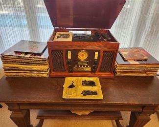Victrola record, CD and radio