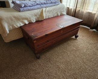 Cedar Chest with Brass Accents