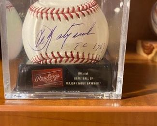 Genuine Yaz autographed baseball