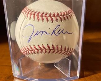 Genuine Jim Rice autographed baseball