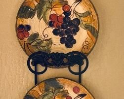 Matching grape canisters and plate set $40