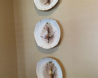 Limoges bird plates 