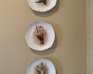 Limoges Bird Plates