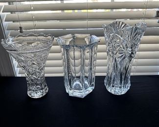 Crystal vases